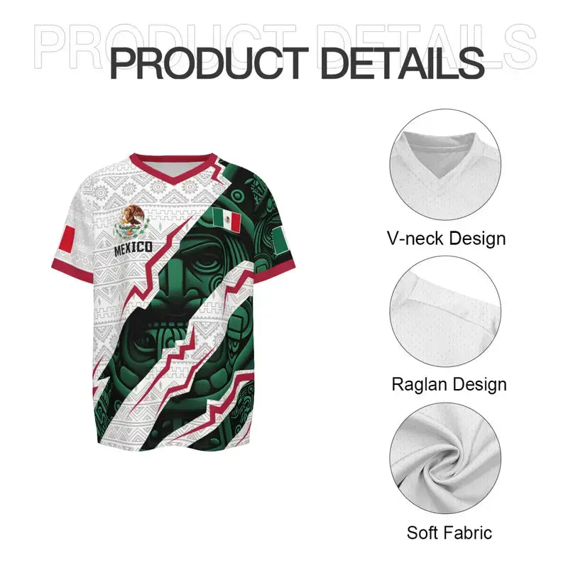 Mexico Aztec jersey detail
