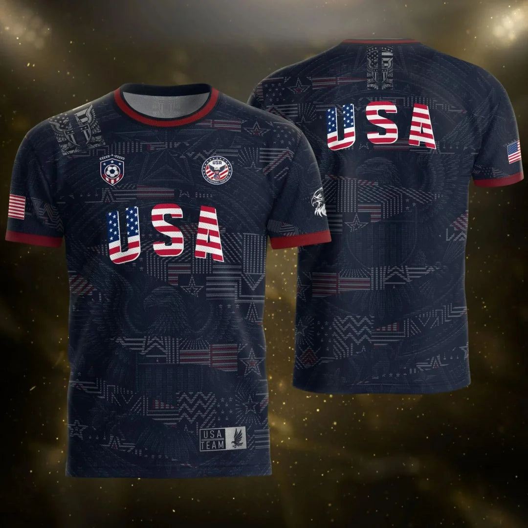 USA soccer jersey worn