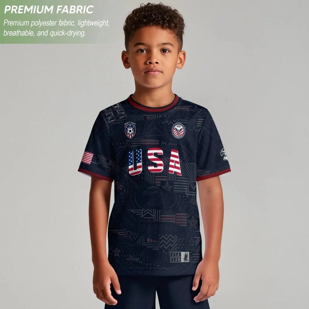 USA soccer jersey back