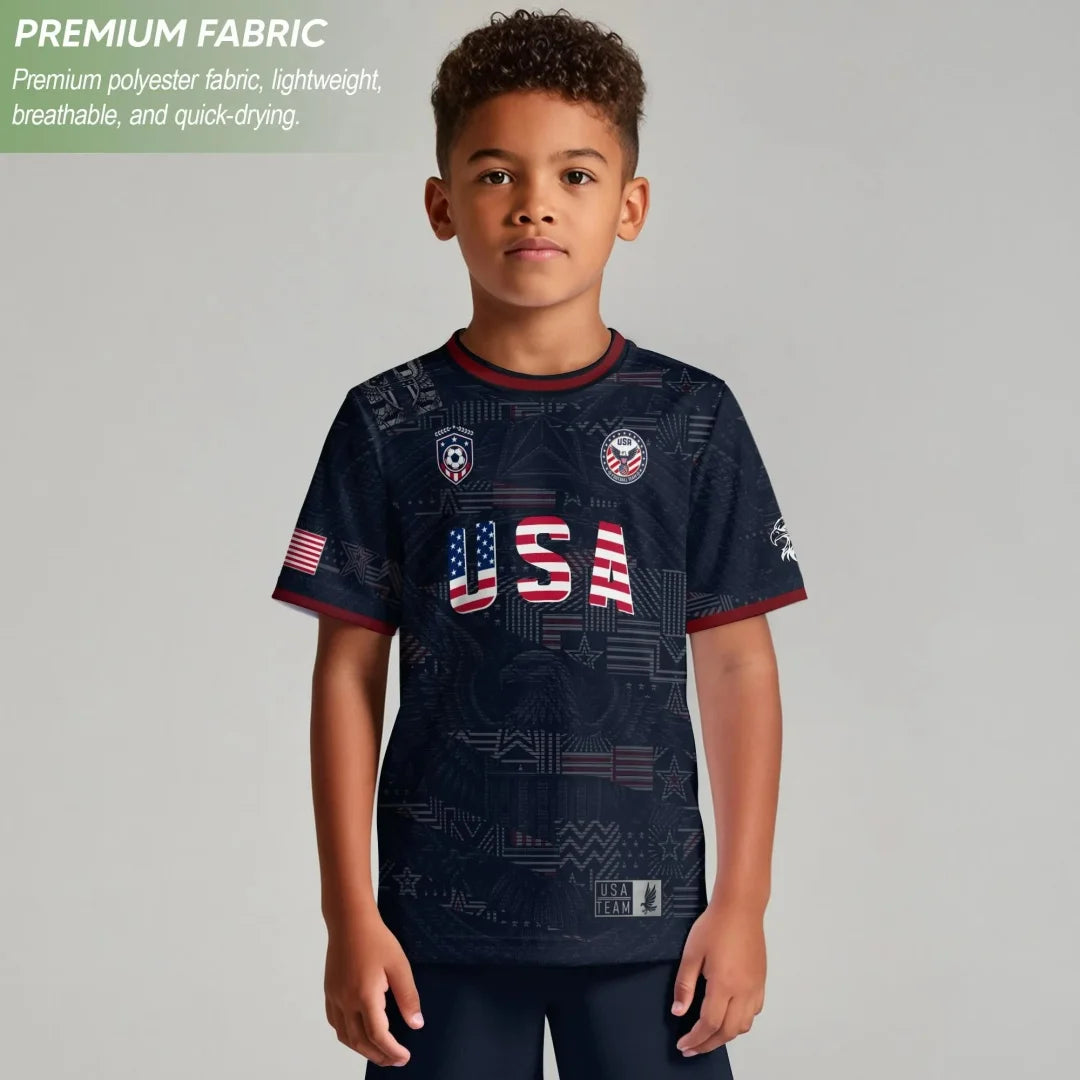 USA soccer jersey back