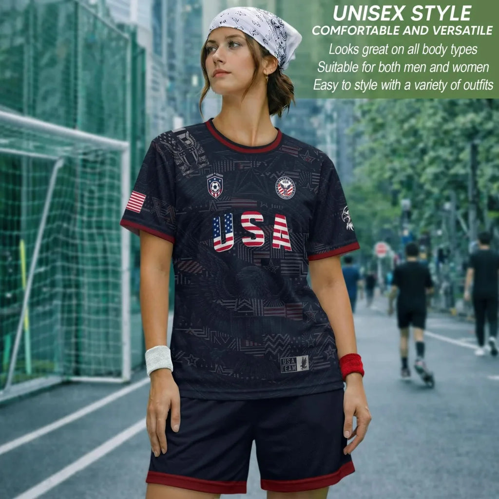 USA soccer jersey detail
