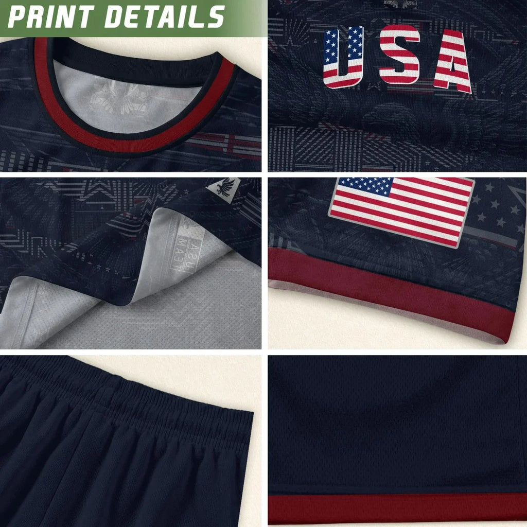 USA soccer jersey detail