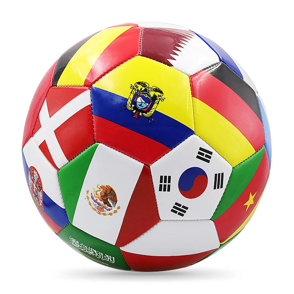 National flag printed size 5 soccer ball