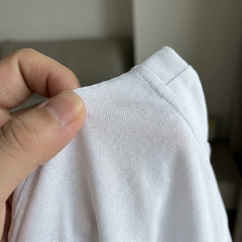 England jersey fabric close-up quality