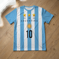 Argentina 2026 fan jersey flat lay front