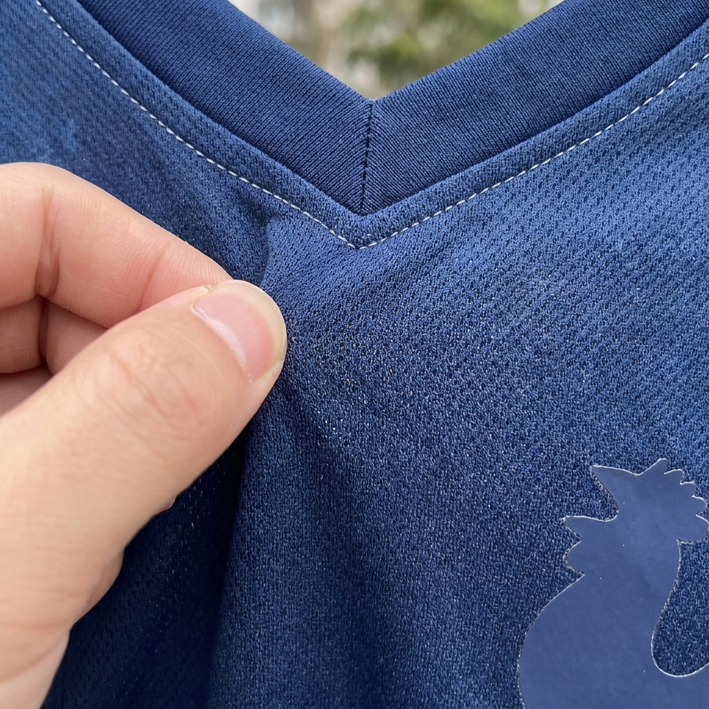 France jersey fabric close-up quality